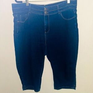 d.jeans 18W denim capri peddle pushers
